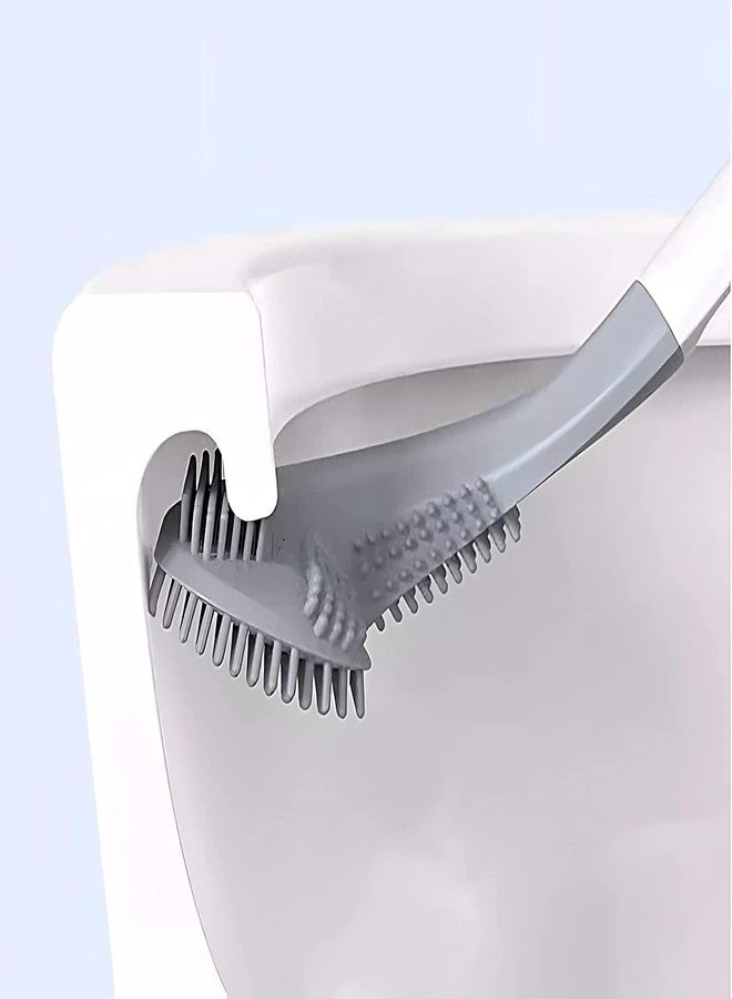 QUEBERS Silicone Golf Toilet Cleaner Brush with Magic Sticker Hook (1) - Image 2
